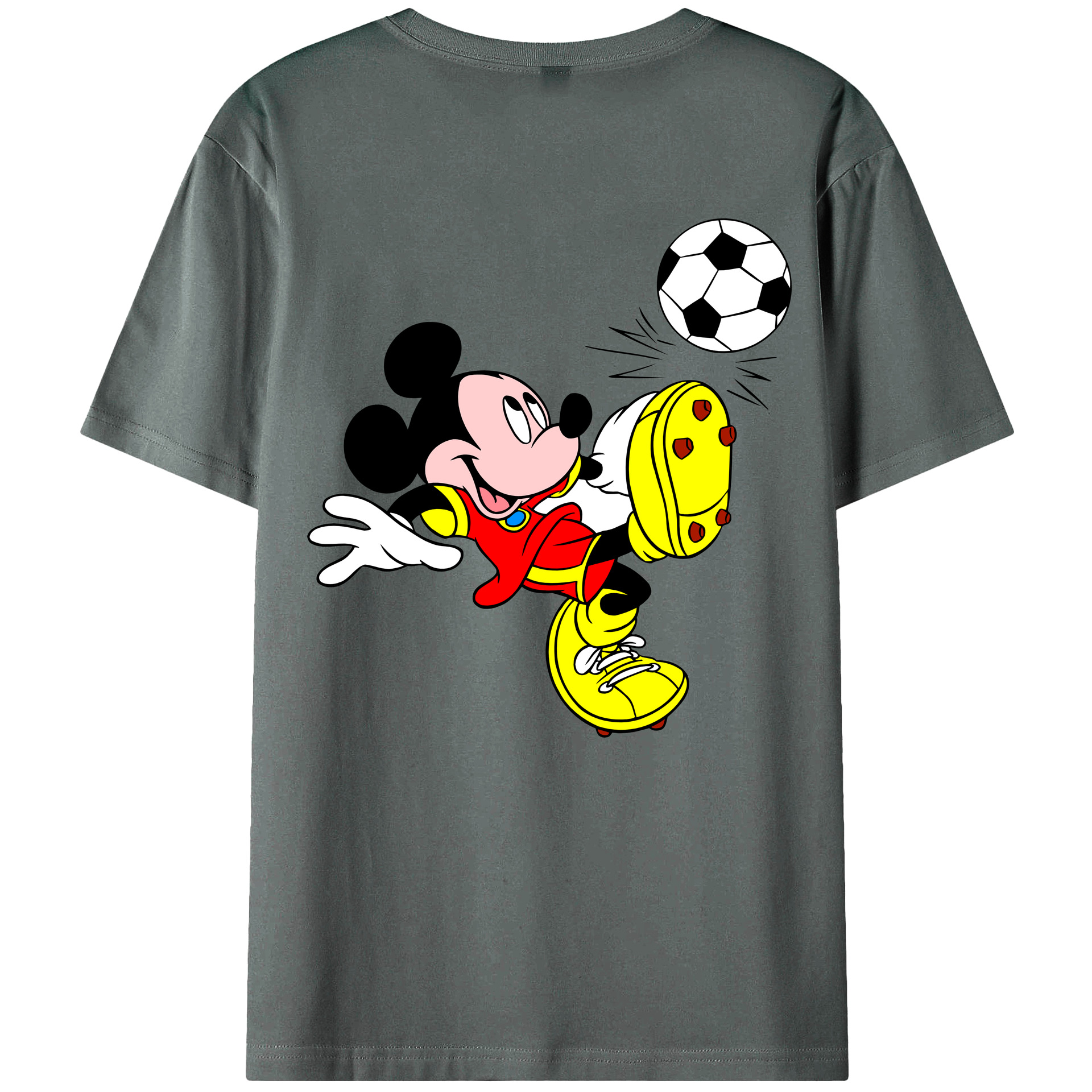 （画像用） ミッキーマウス Mickey Mouse 綿100％半袖Tシャツ（背面プリント）